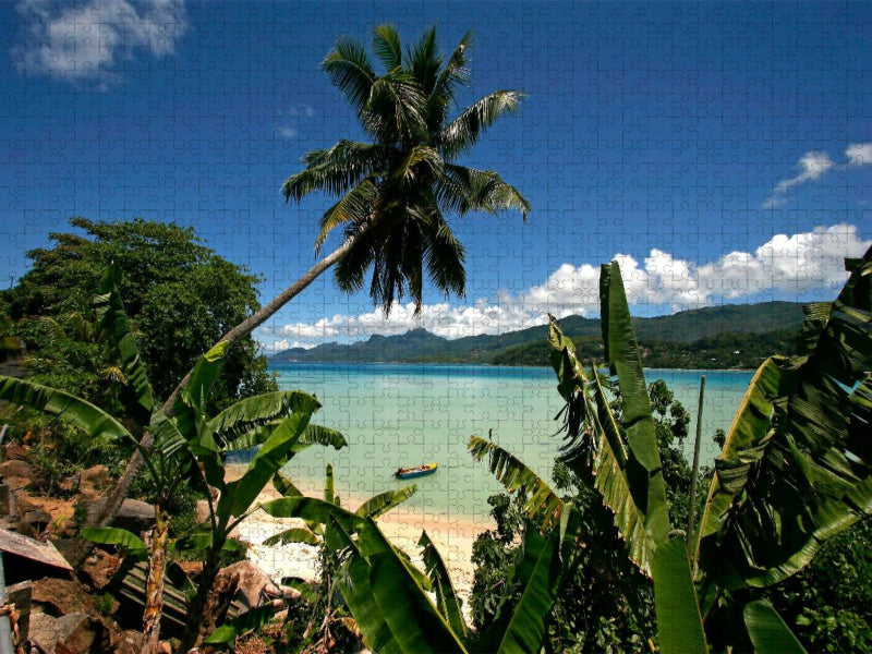 Anse a la Mouche, Mahe, Seychellen - CALVENDO Foto-Puzzle'