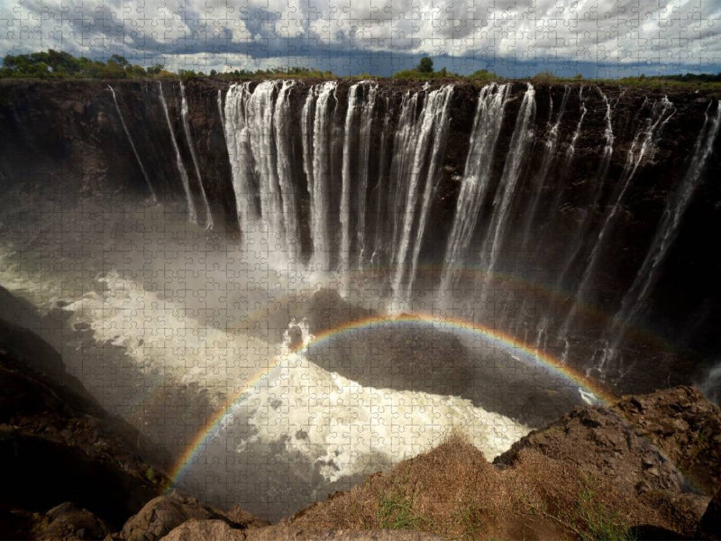 Victoriafälle, Simbabwe - CALVENDO Foto-Puzzle'