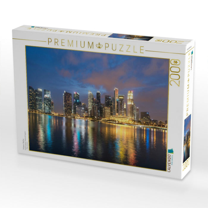 Singapur Skyline - CALVENDO Foto-Puzzle'