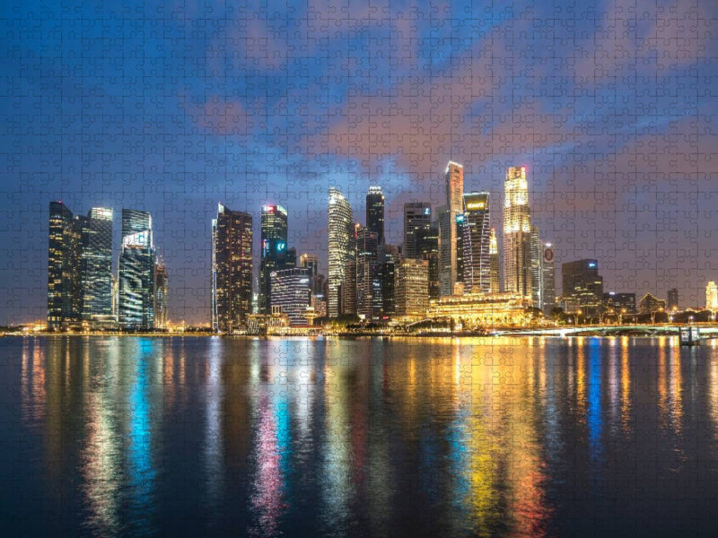 Singapur Skyline - CALVENDO Foto-Puzzle'
