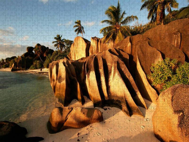 Seychellen, La Digue - CALVENDO Foto-Puzzle'