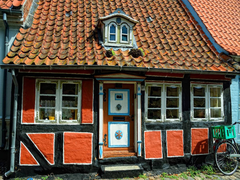 Altes Haus in Faaborg (Dänemark) - CALVENDO Foto-Puzzle'