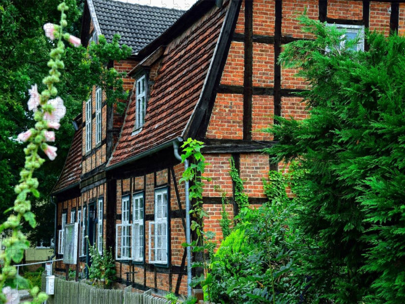 Fachwerk in Mecklenburg Vorpommern - CALVENDO Foto-Puzzle'