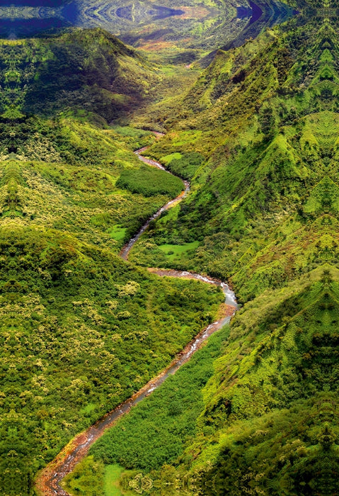 Premium Textil-Leinwand Waimea River