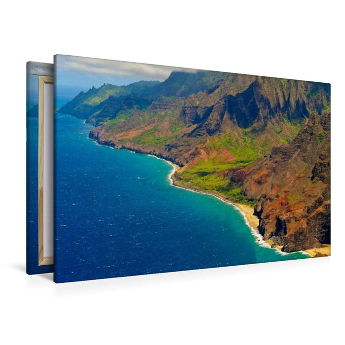 Premium Textil-Leinwand Napali Küste