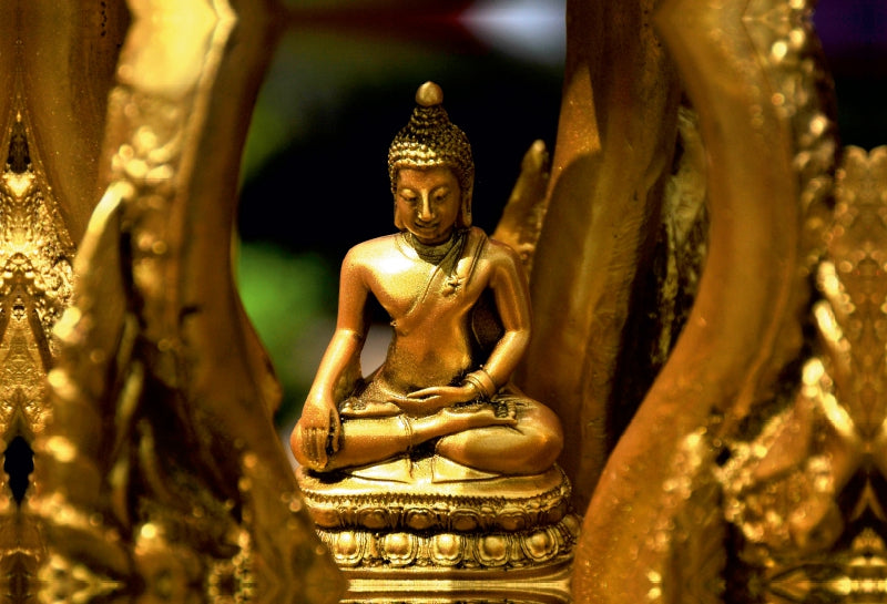 Premium Textil-Leinwand Buddhas Glanz
