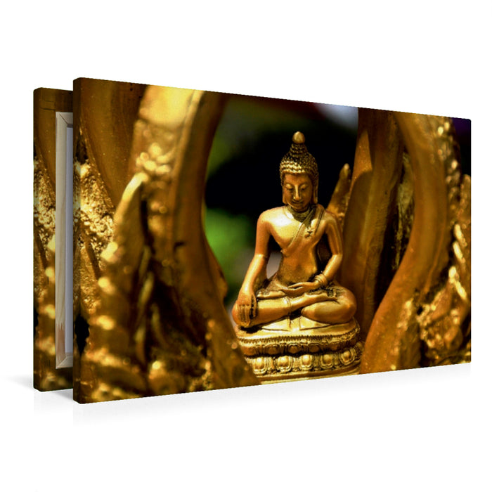 Premium Textil-Leinwand Buddhas Glanz
