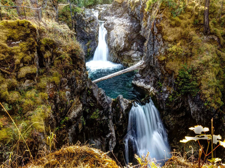Little Quallicum Falls, Vancouver Island - CALVENDO Foto-Puzzle'