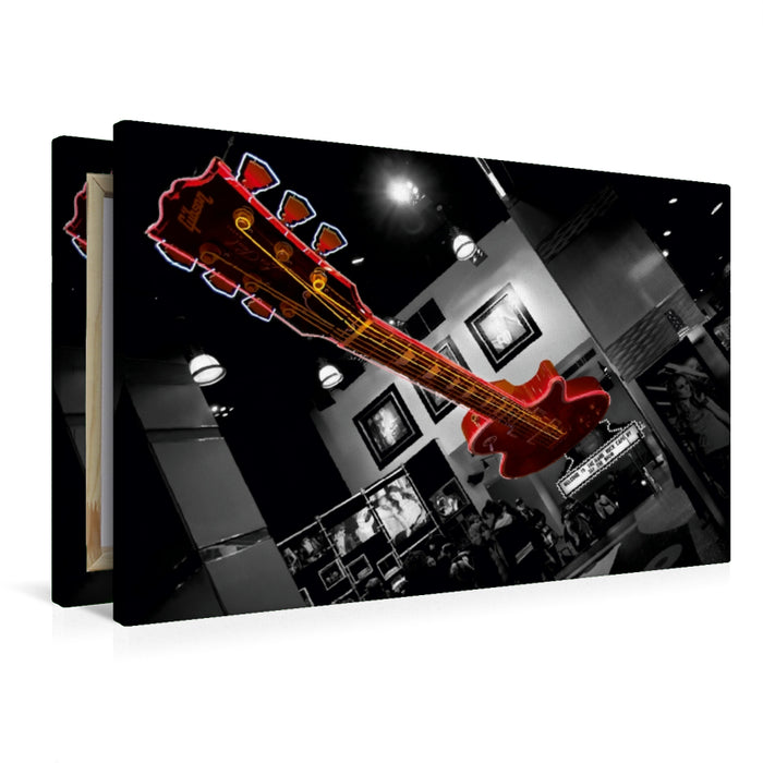 Premium Textil-Leinwand Hard Rock Cafe