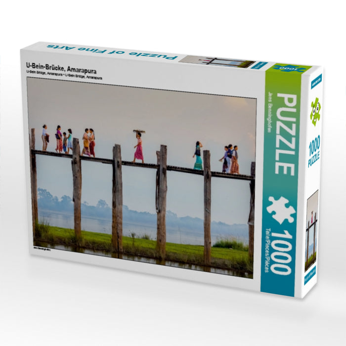 U-Bein-Brücke, Amarapura 1000 Teile Puzzle quer - CALVENDO Foto-Puzzle'