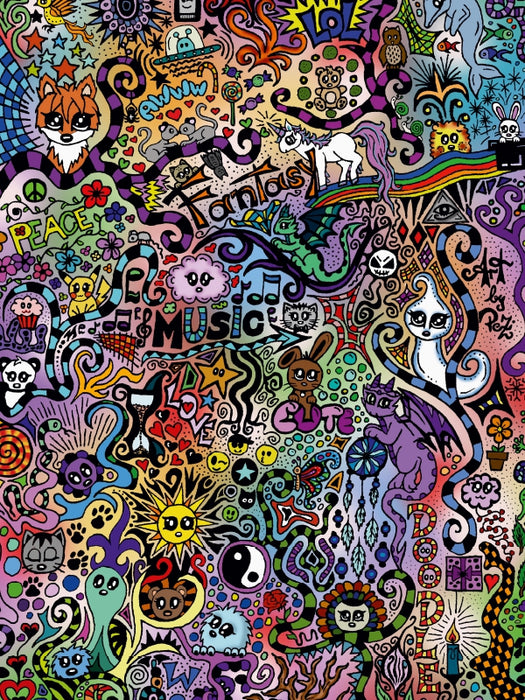 Doodle - Puzzle photo CALVENDO 