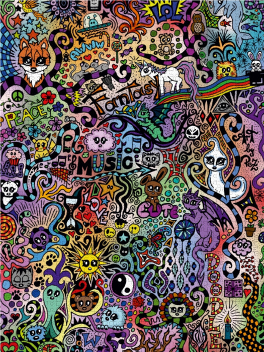 Doodle - Puzzle photo CALVENDO 
