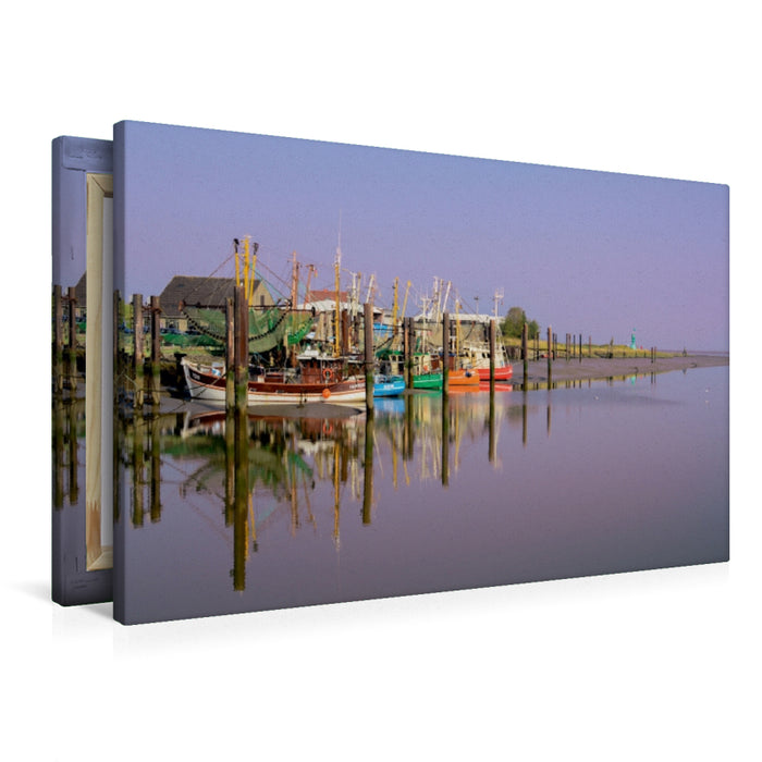 Premium Textil-Leinwand the RGB Boat