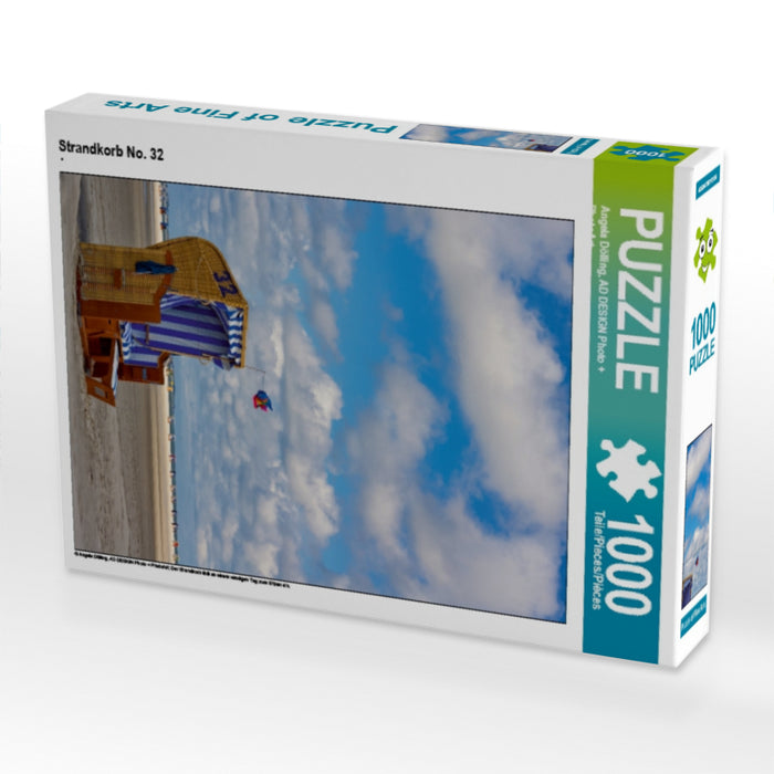 Strandkorb No. 32 1000 Teile Puzzle hoch - CALVENDO Foto-Puzzle'