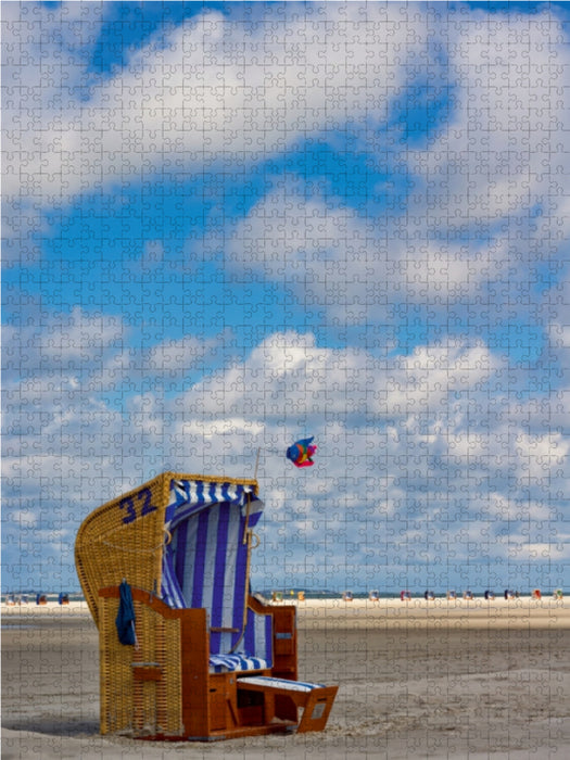Strandkorb No. 32 1000 Teile Puzzle hoch - CALVENDO Foto-Puzzle'