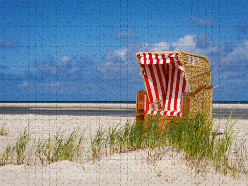 Strandkorb No. 337 1000 Teile Puzzle quer - CALVENDO Foto-Puzzle'