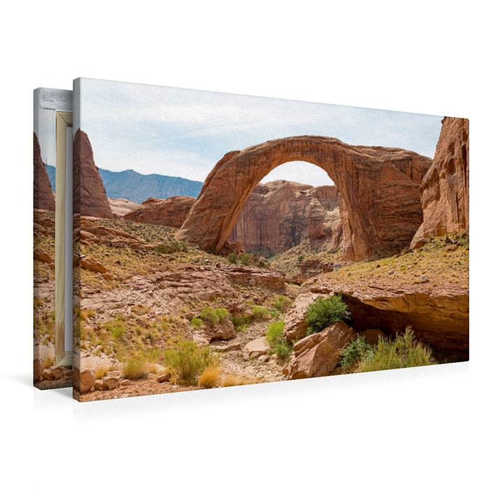 Premium Textil-Leinwand Rainbow Bridge, Lake Powell AZ