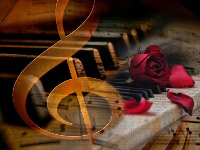 Klavier Solo für zehn Finger - CALVENDO Foto-Puzzle'