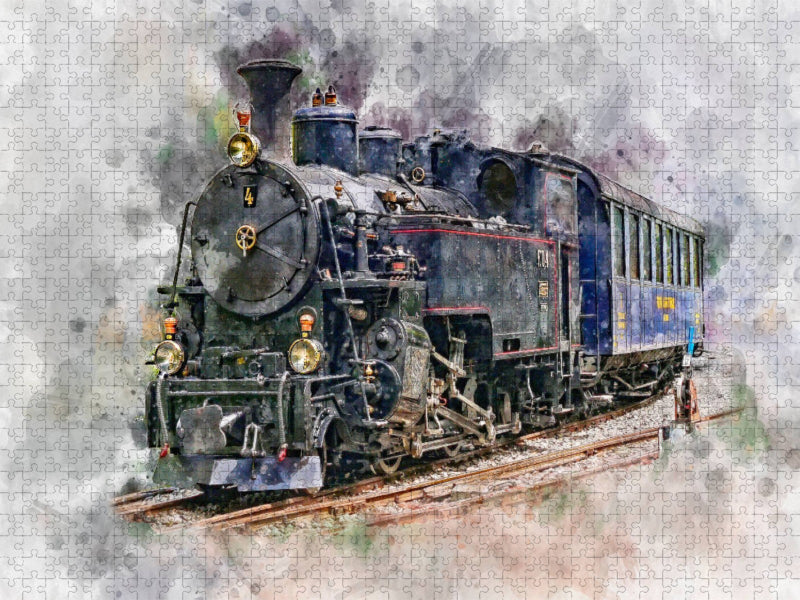 Dampflokomotive - CALVENDO Foto-Puzzle'