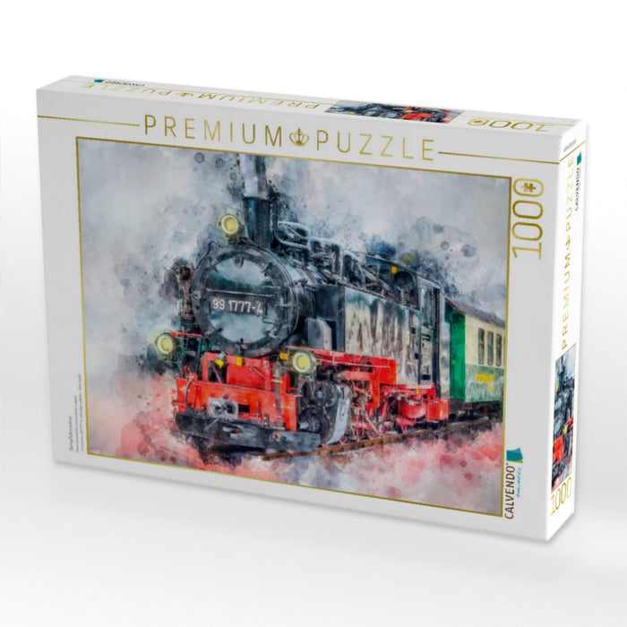 Dampflokomotive - CALVENDO Foto-Puzzle'