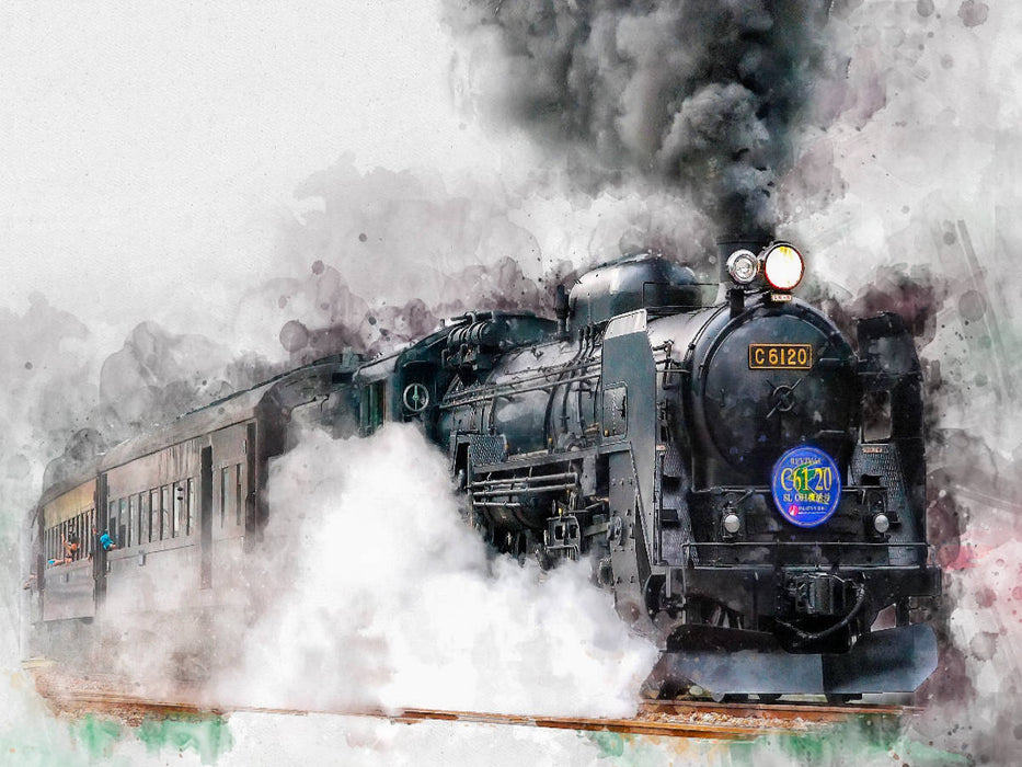 Dampflokomotive - CALVENDO Foto-Puzzle'