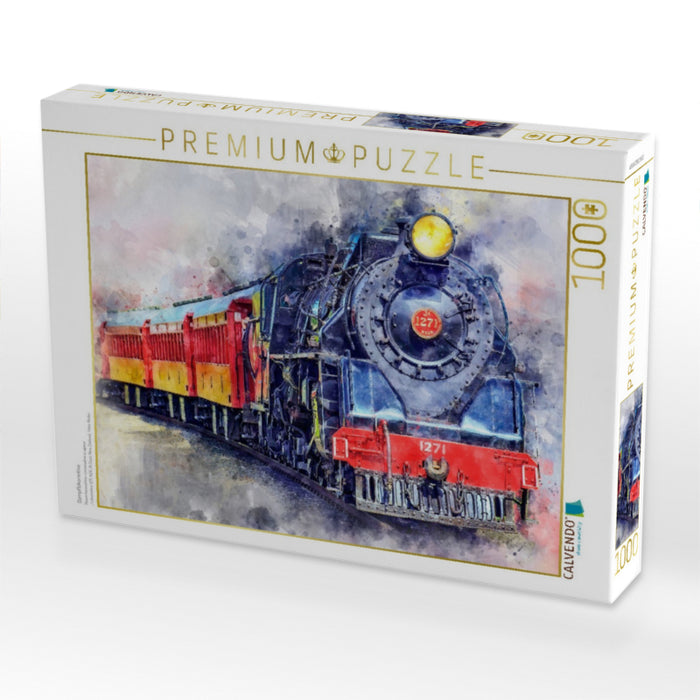 Dampflokomotive - CALVENDO Foto-Puzzle'