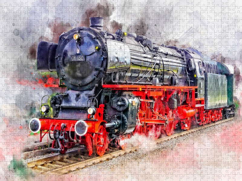 Dampflokomotive - CALVENDO Foto-Puzzle'