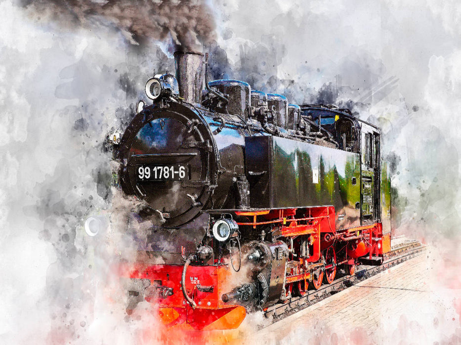 Dampflokomotive - CALVENDO Foto-Puzzle'