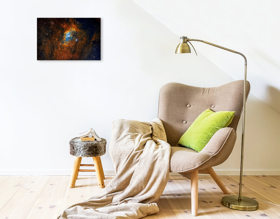 Premium Textil-Leinwand der Bubblenebel