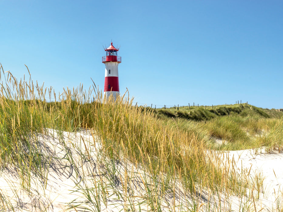Leuchtturm in den Dünen 1000 Teile Puzzle quer - CALVENDO Foto-Puzzle'