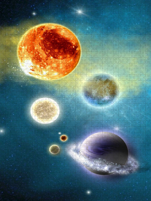 Neues Sonnensystem - CALVENDO Foto-Puzzle'