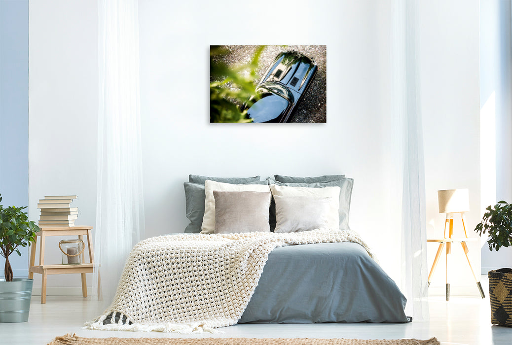 Toile textile premium Toile textile premium 120 cm x 80 cm paysage Un motif du calendrier Jaguar E-Type 2018 