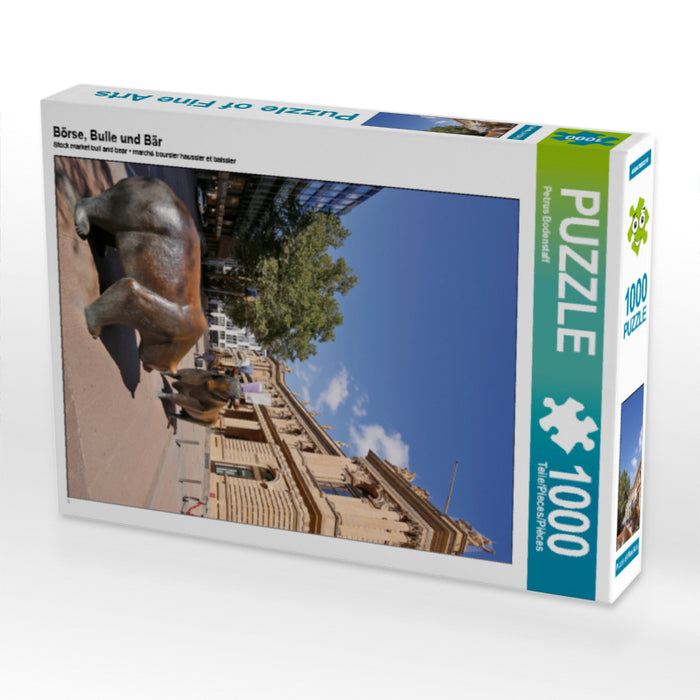 Börse, Bulle und Bär 1000 Teile Puzzle hoch - CALVENDO Foto-Puzzle'