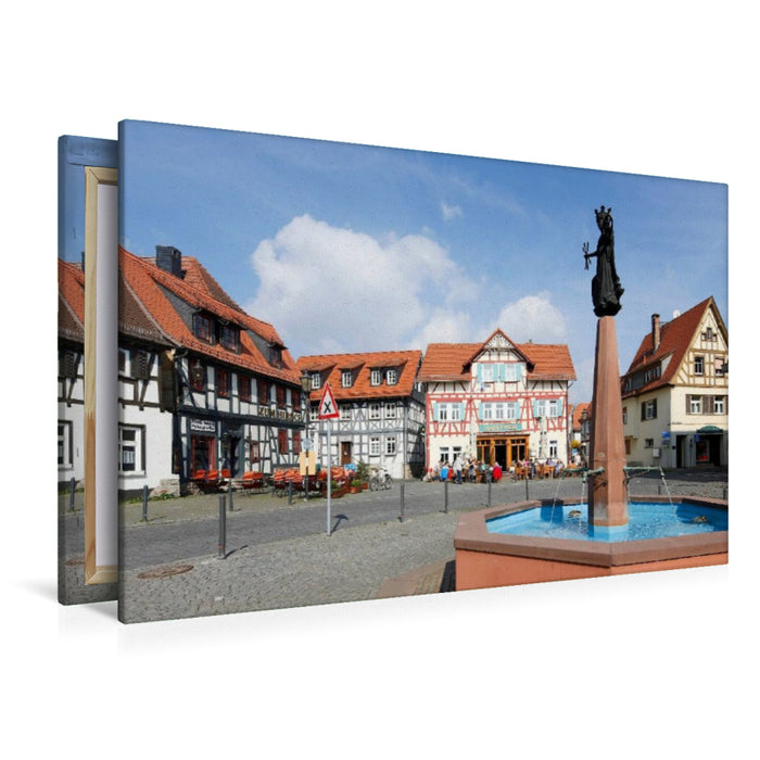 Premium Textil-Leinwand Marktplatz
