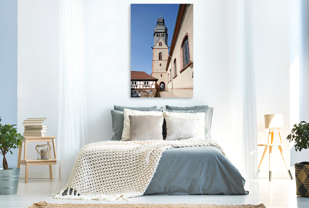Premium Textil-Leinwand Premium Textil-Leinwand 80 cm x 120 cm  hoch Pfarrkirche St. Peter und Paul