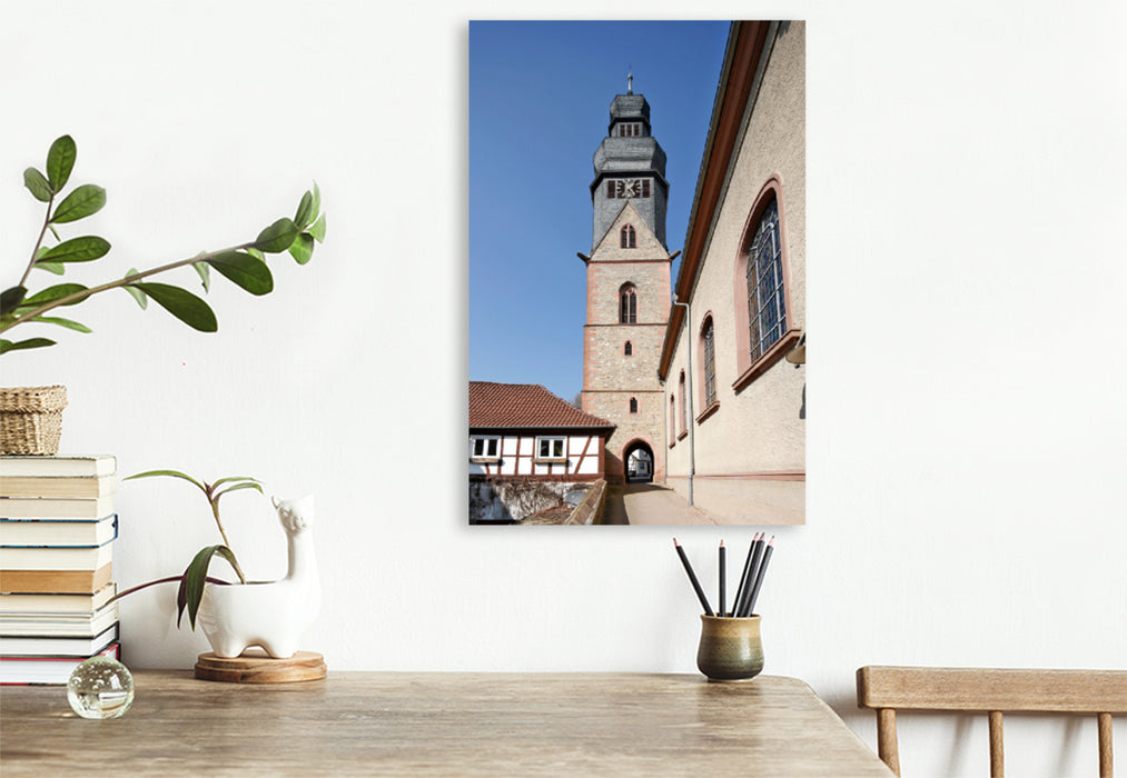 Premium Textil-Leinwand Premium Textil-Leinwand 80 cm x 120 cm  hoch Pfarrkirche St. Peter und Paul