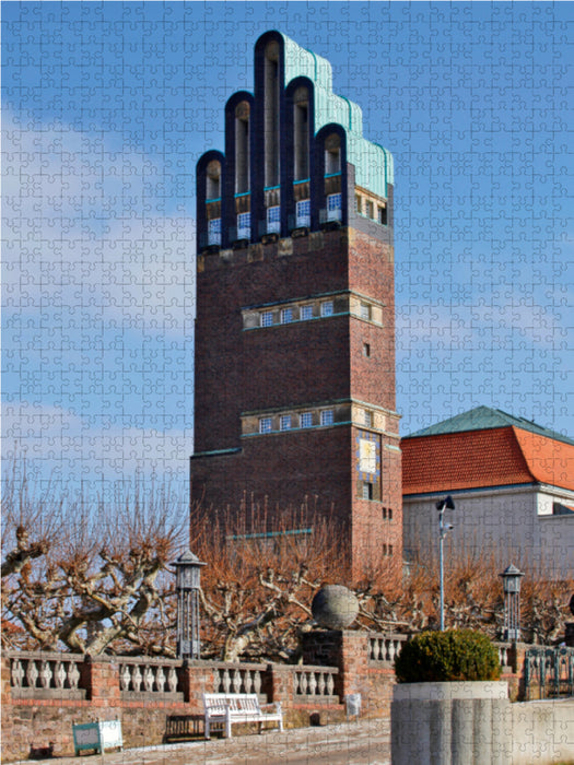 Mathildenhöhe 1000 Teile Puzzle hoch - CALVENDO Foto-Puzzle'