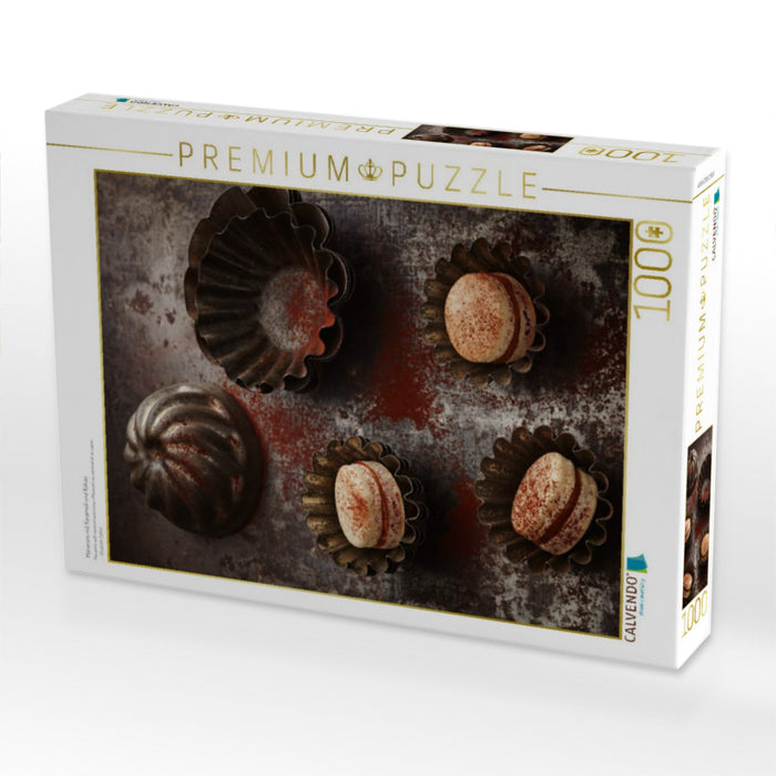 Macarons mit Karamell und Kakao - CALVENDO Foto-Puzzle'