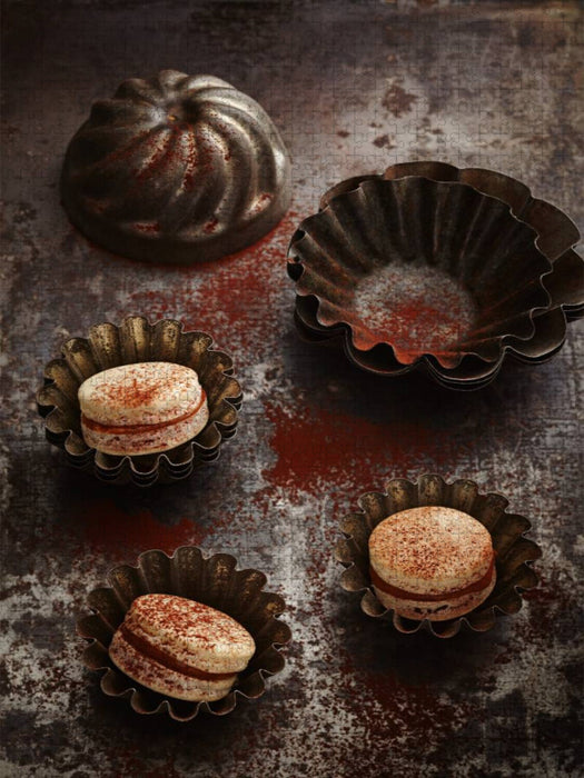 Macarons mit Karamell und Kakao - CALVENDO Foto-Puzzle'