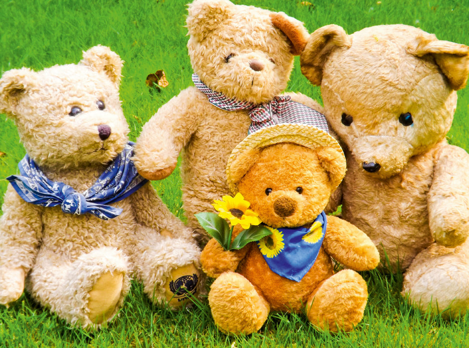 Einfach zum Knuddeln die Bärenfamilie 2000 Teile Puzzle quer - CALVENDO Foto-Puzzle'