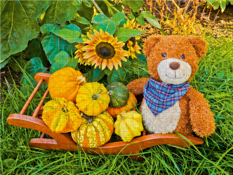 Ein Motiv aus dem Kalender Outdoor Teddies 2000 Teile Puzzle quer - CALVENDO Foto-Puzzle'