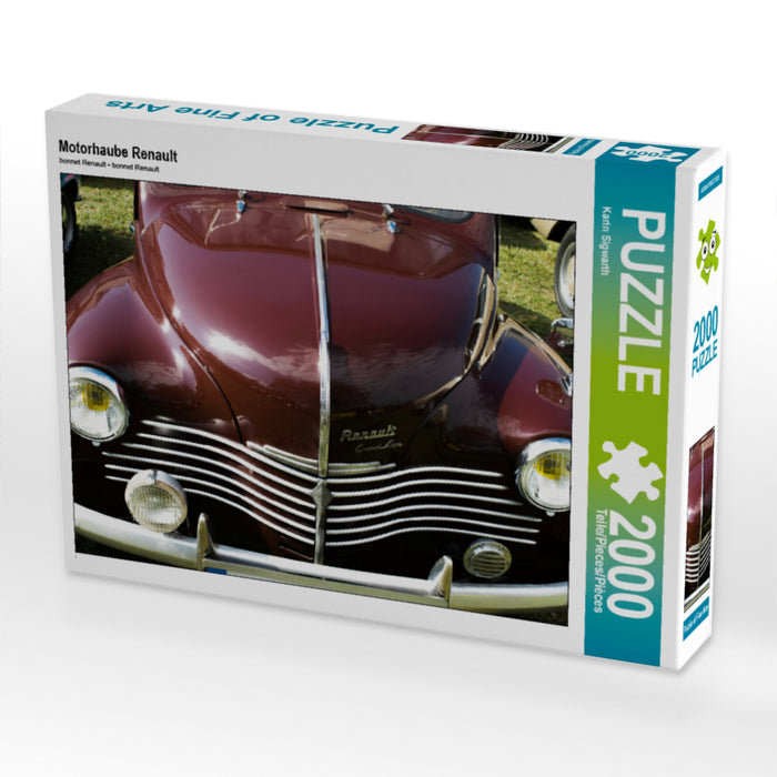 Motorhaube Renault 2000 Teile Puzzle quer - CALVENDO Foto-Puzzle'