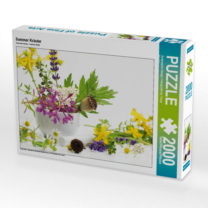 Sommer Kräuter 2000 Teile Puzzle quer - CALVENDO Foto-Puzzle'