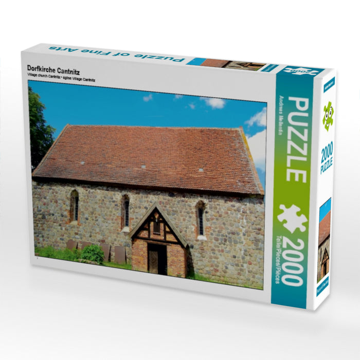 Dorfkirche Cantnitz 2000 Teile Puzzle quer - CALVENDO Foto-Puzzle'