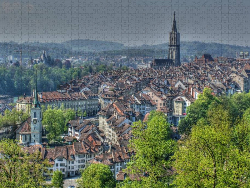 Über den Dächern von Bern - CALVENDO Foto-Puzzle'