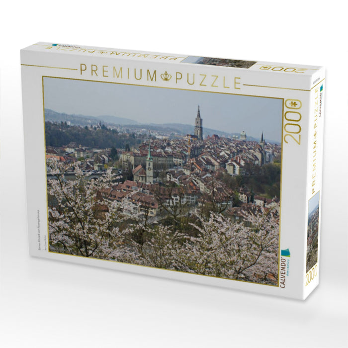 Berner Altstadt vom Rosengarten aus - CALVENDO Foto-Puzzle'