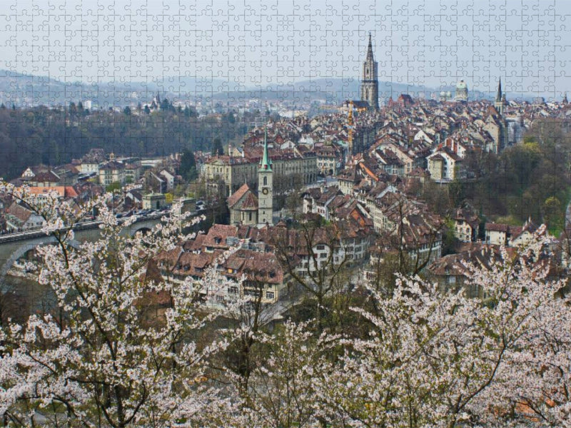 Berner Altstadt vom Rosengarten aus - CALVENDO Foto-Puzzle'