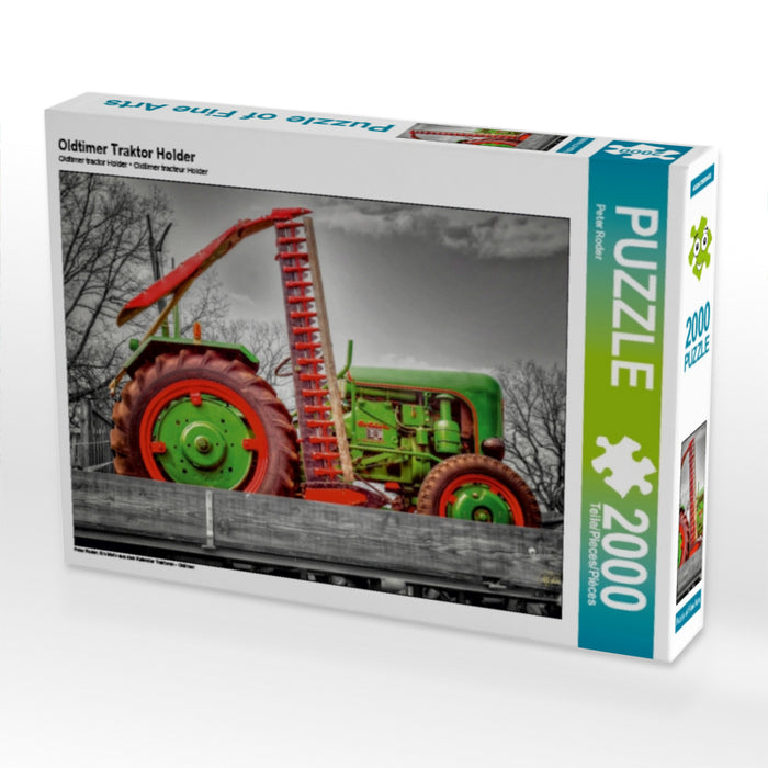 Oldtimer Traktor Holder 2000 Teile Puzzle quer - CALVENDO Foto-Puzzle'