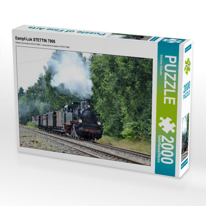 Steam locomotive STETTIN 7906 - CALVENDO photo puzzle 