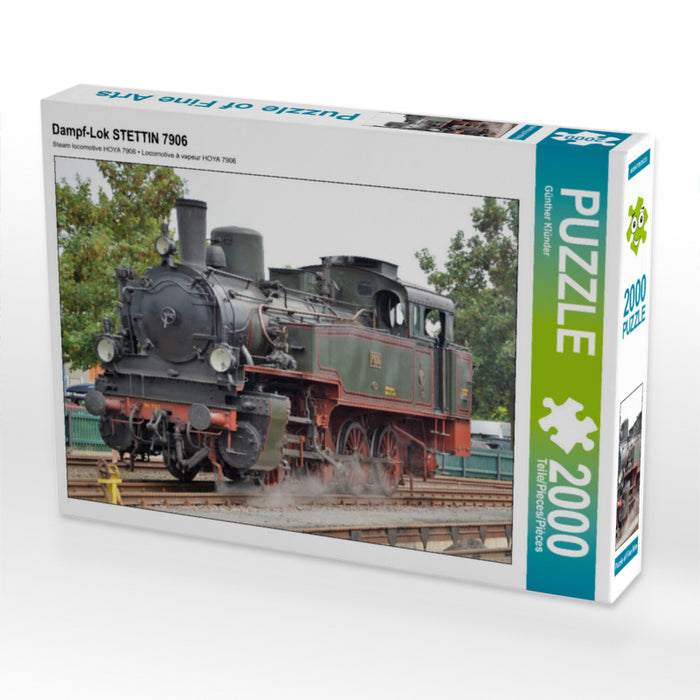 Steam locomotive STETTIN 7906 - CALVENDO photo puzzle 